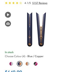 Dyson Corrale Style Straightner (Prussian blue/copper)